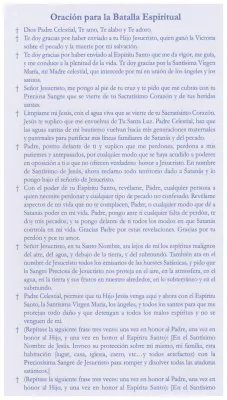 Oracion Para La Batalla