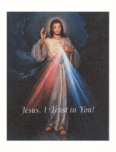 Divine Mercy 8X10 Canvas