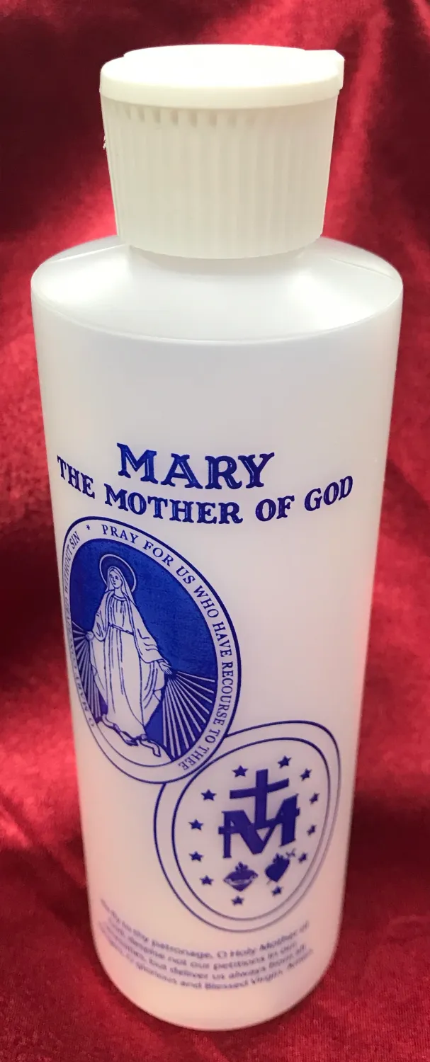 Mary Holy Water Bottle 8 Oz