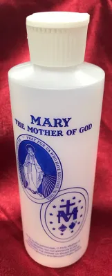 Mary Holy Water Bottle 8 Oz