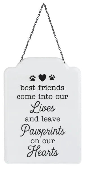 Pet Memorial Sign Pawprints