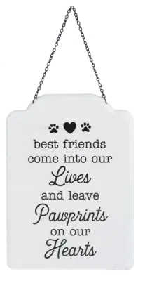 Pet Memorial Sign Pawprints