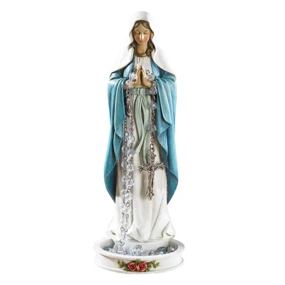 Madonna Statue Rosary Holder