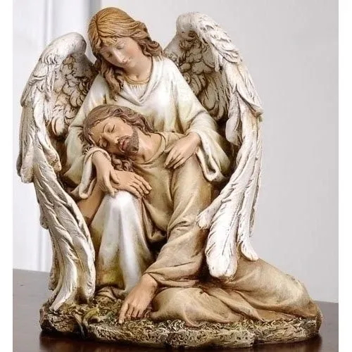Angel Comforting Christ 7"