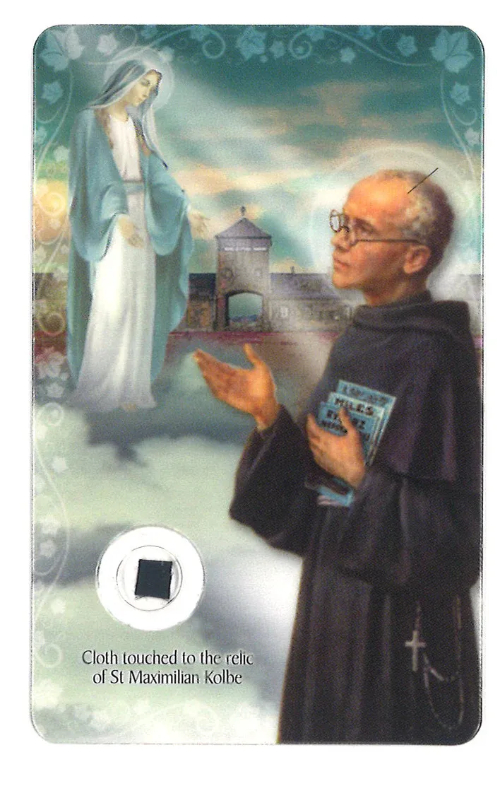 Maximilian Kolbe Relic Card