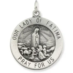 SS Round Ol Fatima Medal 18"