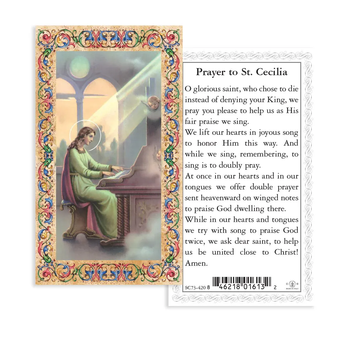 Patron St Statue St Cecilia