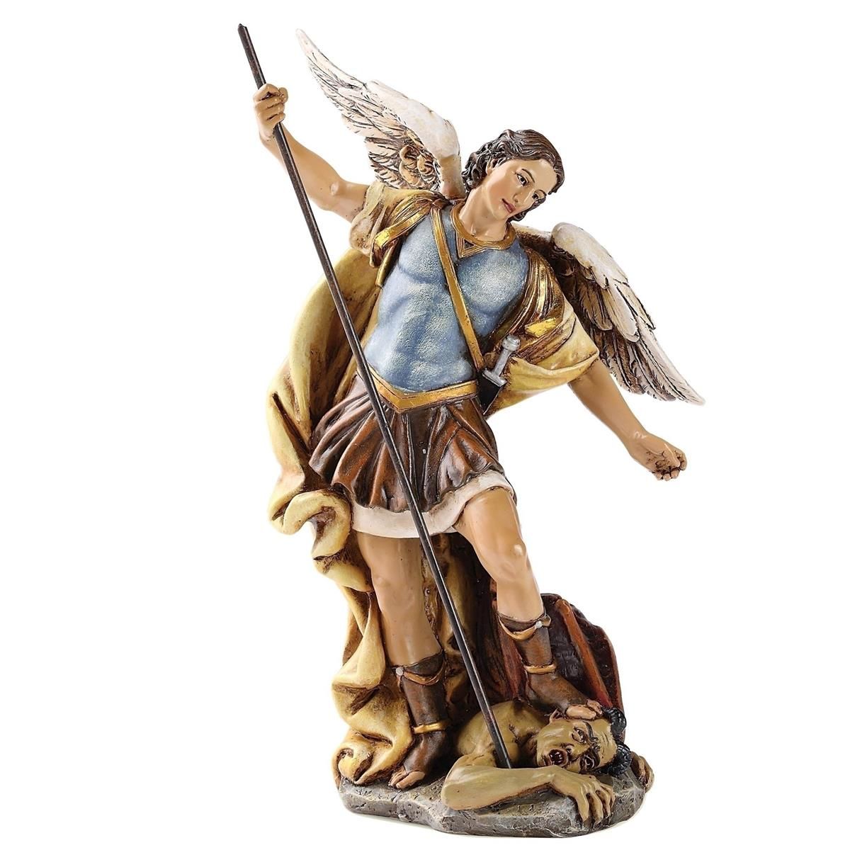 St Michael Statue 7.25" Color