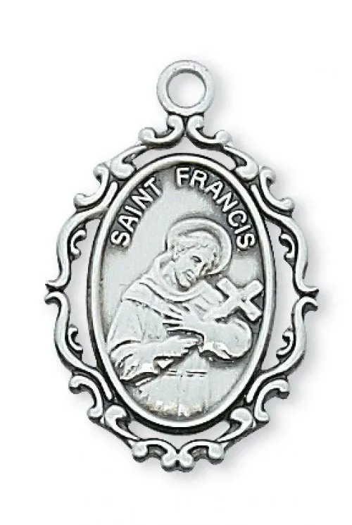 SS St Francis Med Filigree Edg