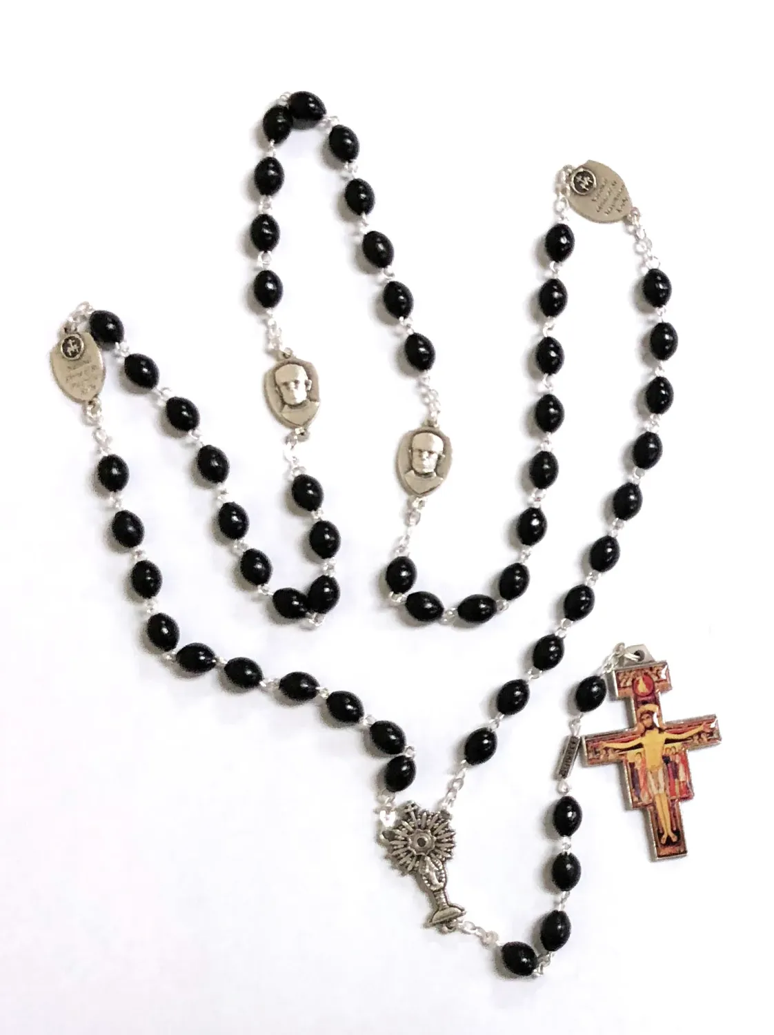 St Max Custom Black Rosary
