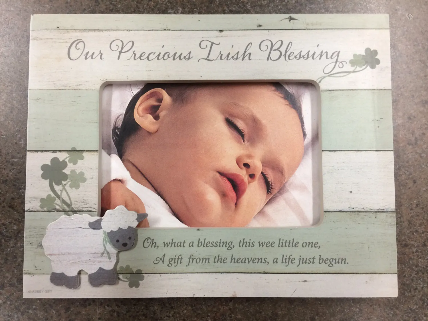 Irish Blessing Baby Frame