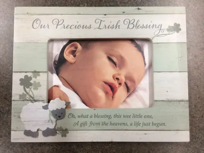 Irish Blessing Baby Frame