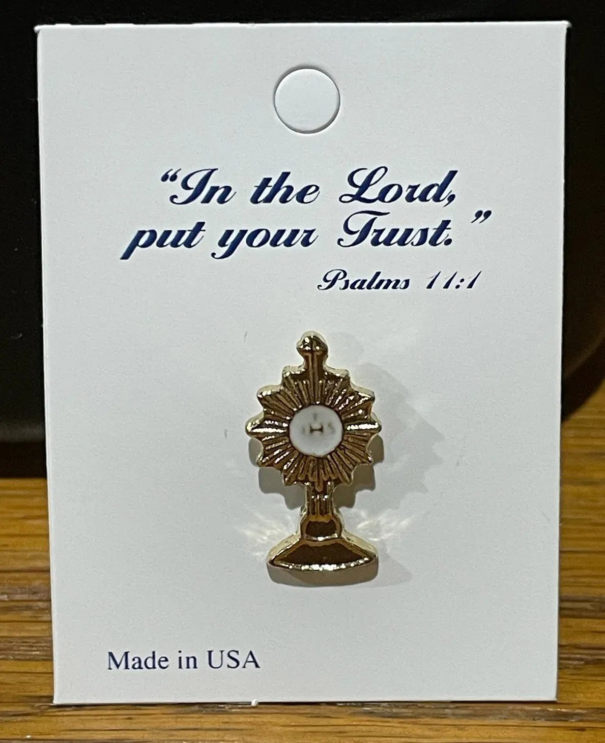 Small Monstrance Lapel Pin