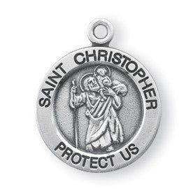 SS St Christoper Sm Medal 18"