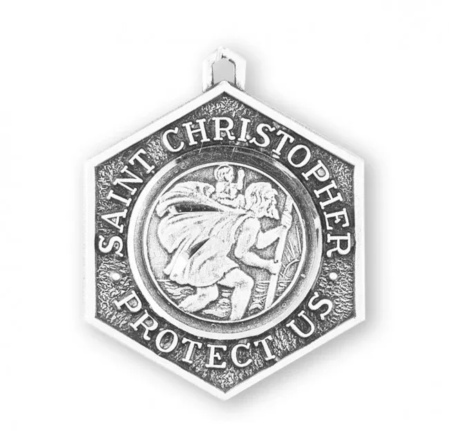 SS St Christopher Hexagon 24"