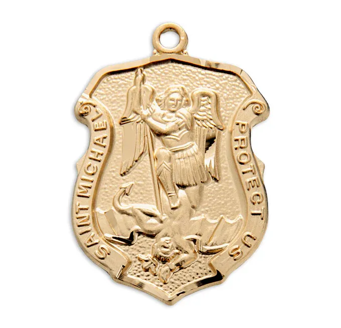16K Gp Badge St Michael 20"
