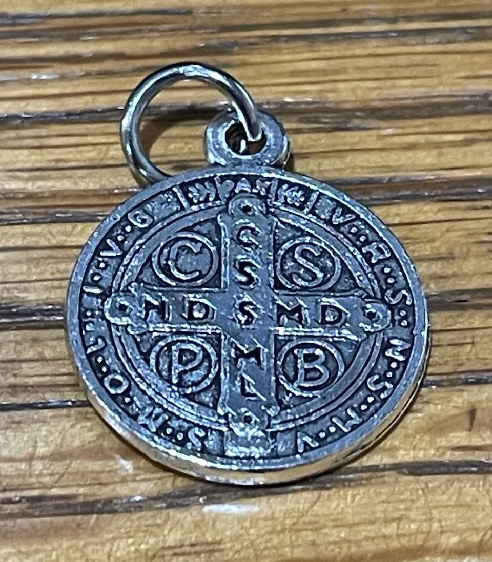 3/4" Round St Benedict Medal