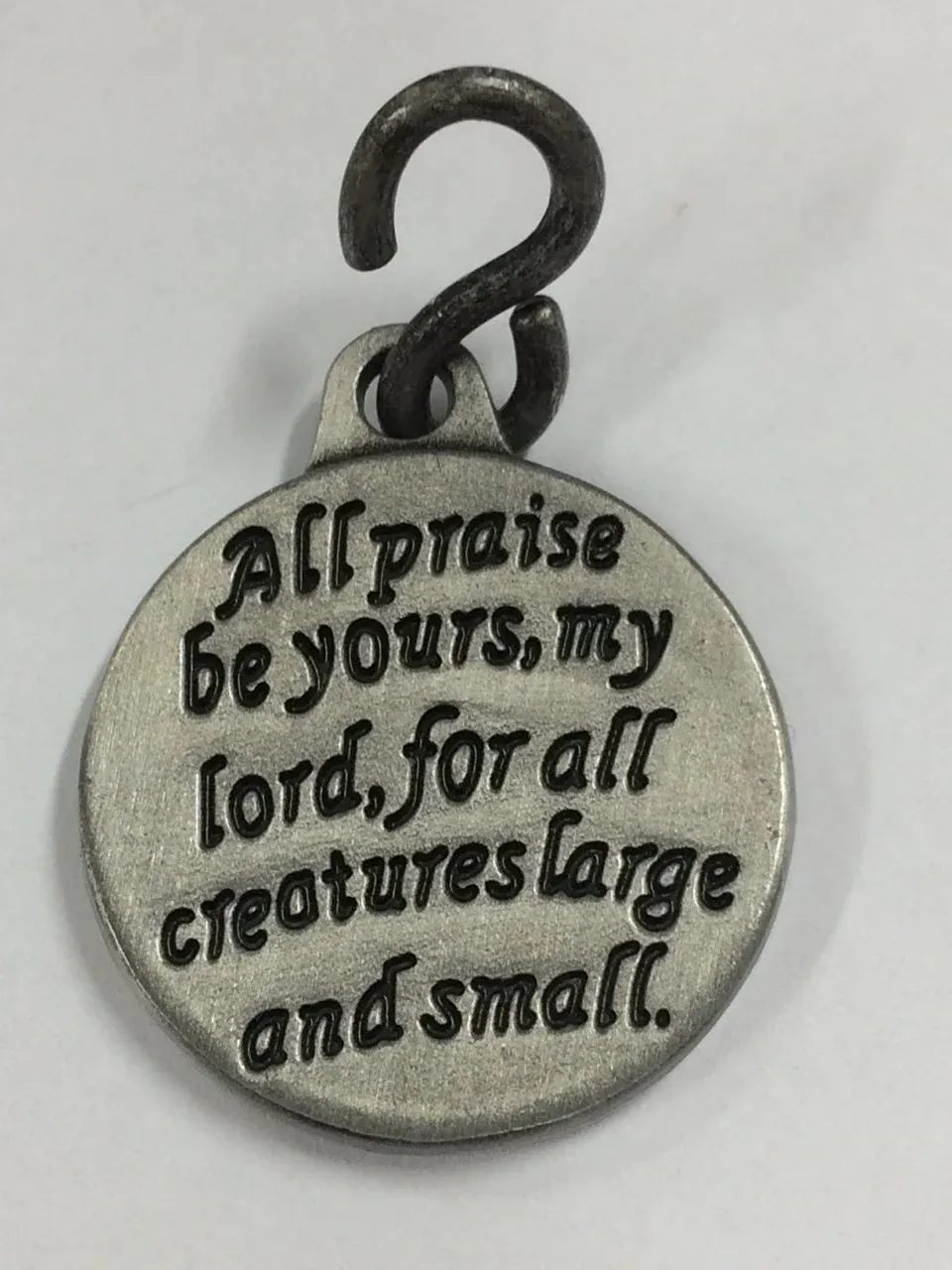 Dog Medal-St Francis/1"Pewter