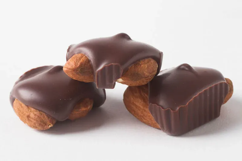 Dark Choc Almond Squares 12Oz