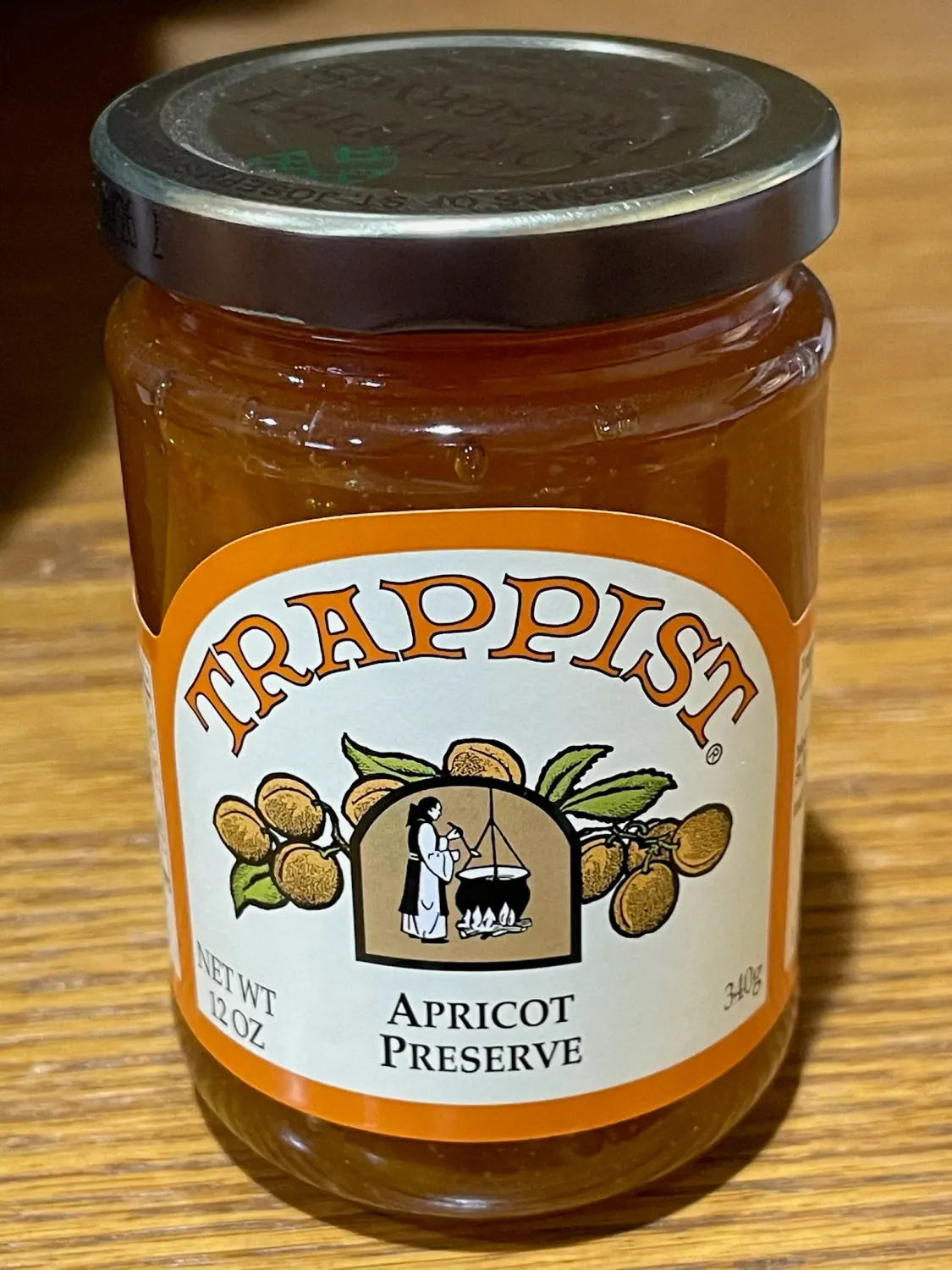 Trappist Apricot Preserve/12Oz