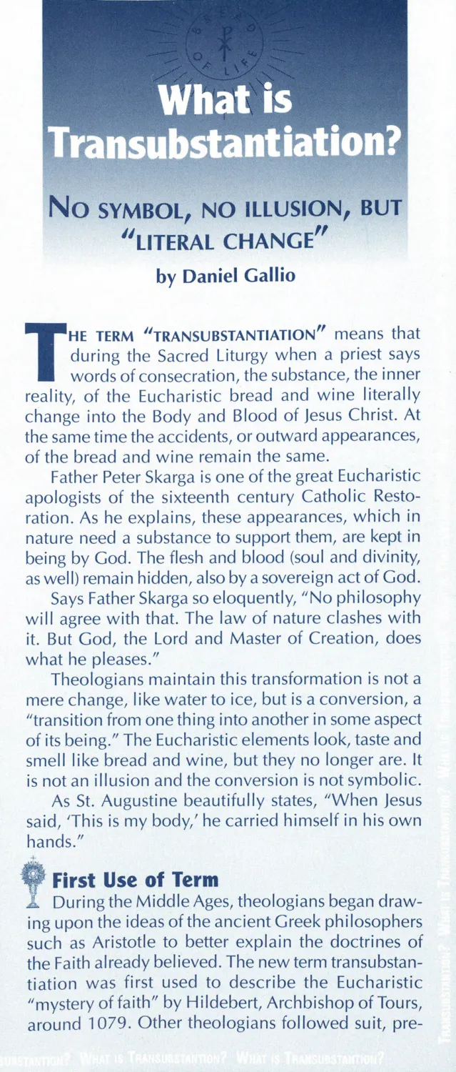 What Is Transubstantiation 2