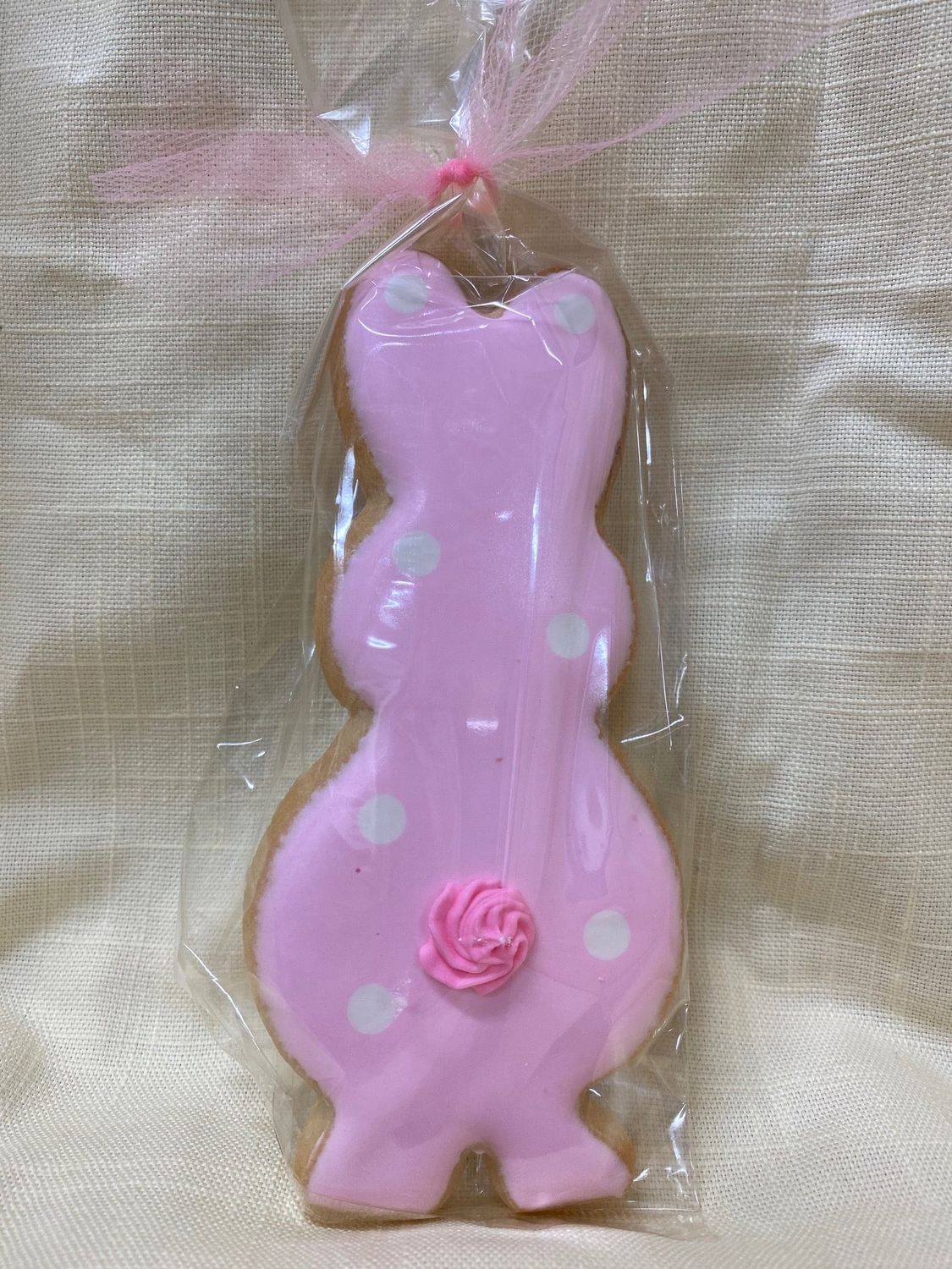 Pink Easter Bunny Cookie