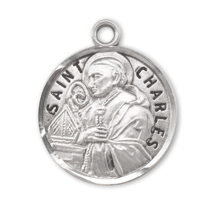 St Charles Round Medal 20" Chain