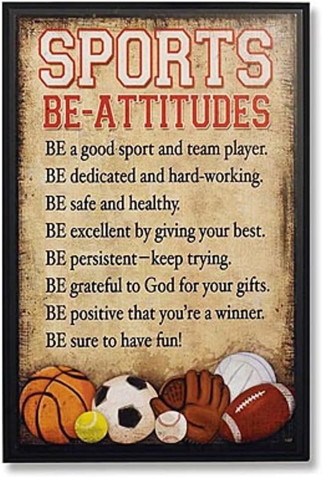 Sports Be-Attitudes Plaque