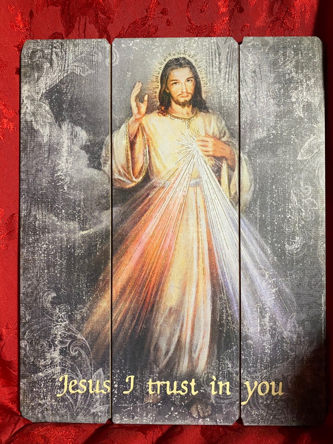 15" Divine Mercy Plaque