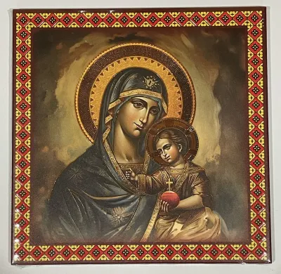 Byzantine Madonna Ceramic Plq