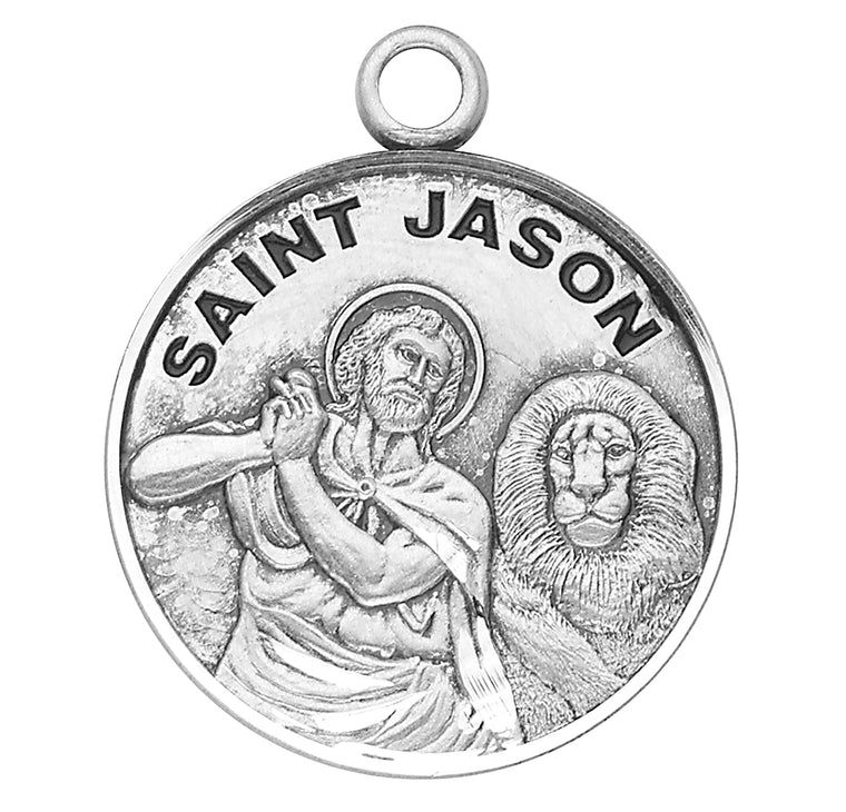 St Jason Round Medal 20" Chain