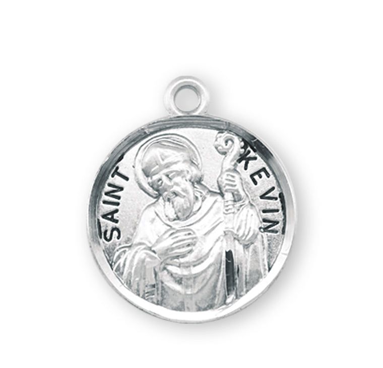 St Kevin Round Medal 20" Chain