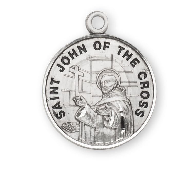 St John of the Cross Round Medal 20" Chain