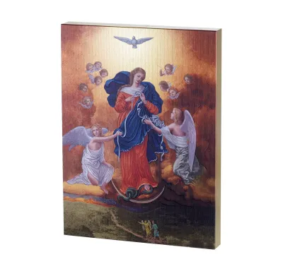 Our Lady Undoer of Knots Plq