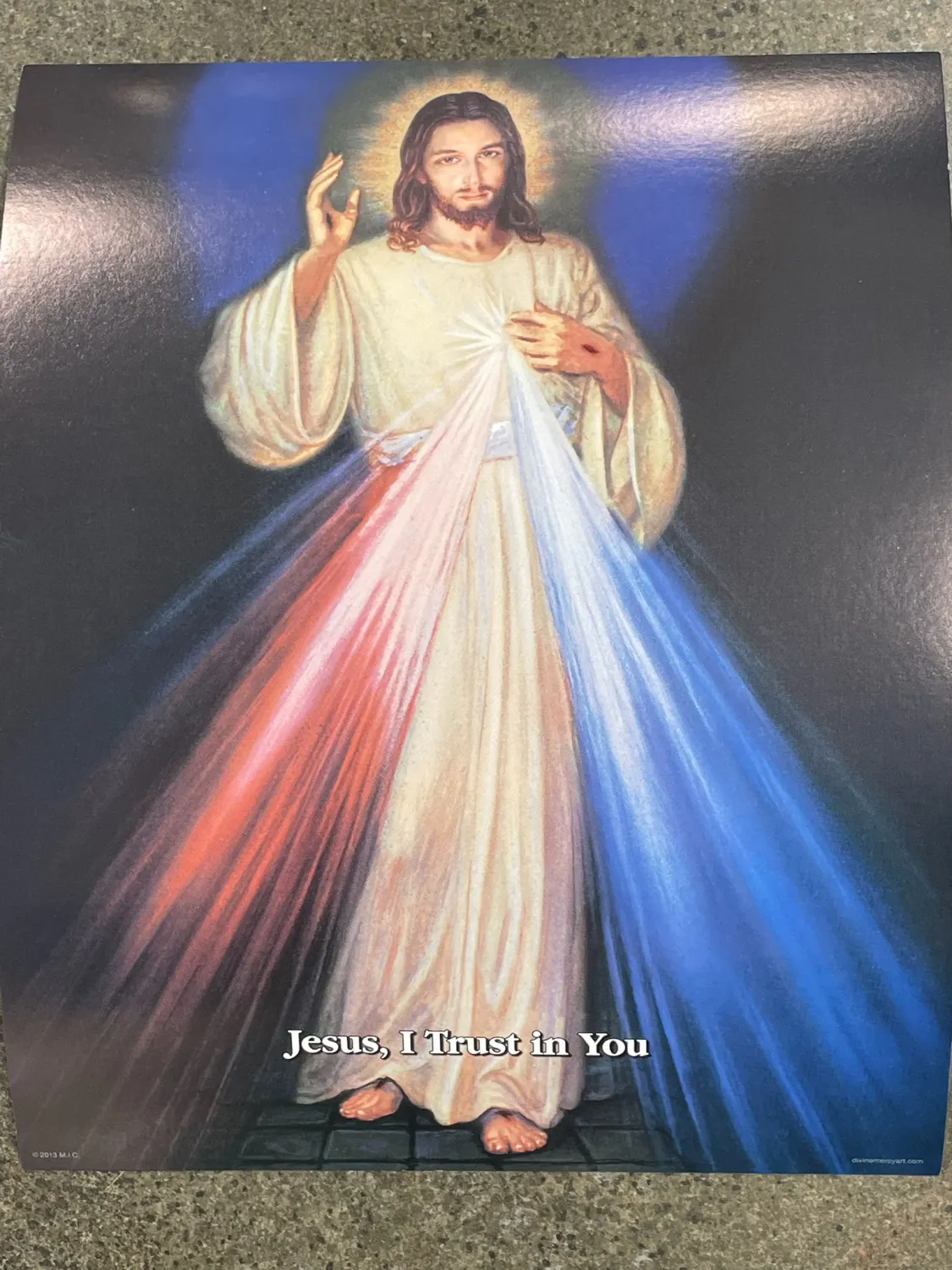 Divine Mercy 8X10 Print New Im