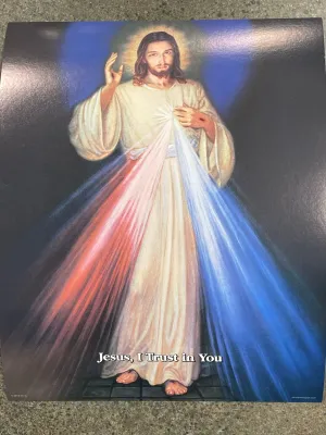 Divine Mercy 8X10 Print New Im