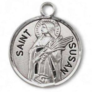 St Susan Round Medal 18" Chain