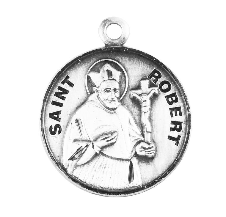 St Robert Round Medal 20" Chain