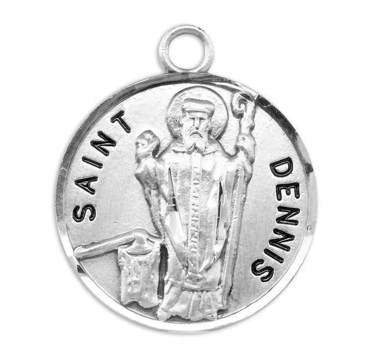 St Dennis Round Medal 20" Chain