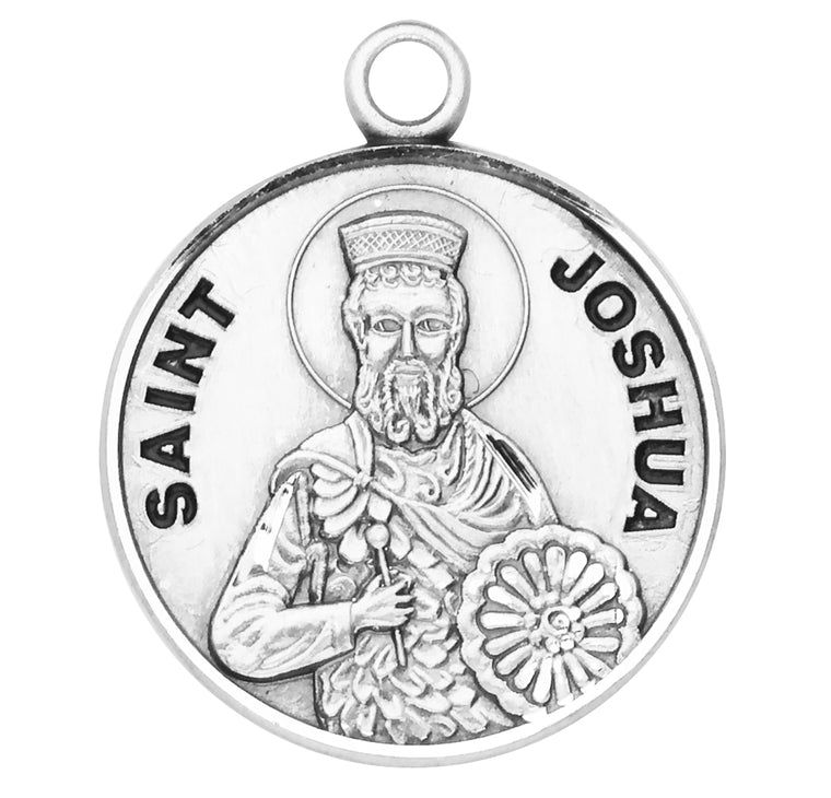 St Joshua Round Medal 20" Chain