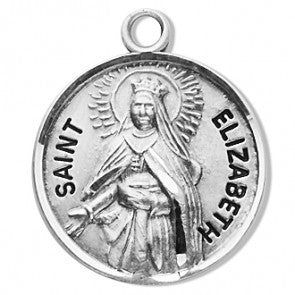St Elizabeth Round Medal18"Chain