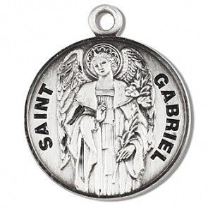 St Gabriel Round Medal 20" Chain
