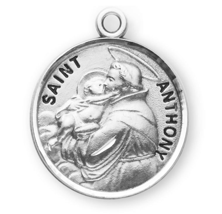 St Anthony Round Medal 20" Chain
