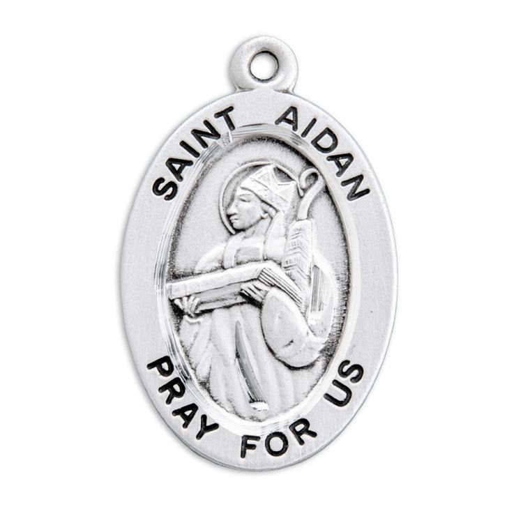 St Aiden Oval Medal 20" Chain