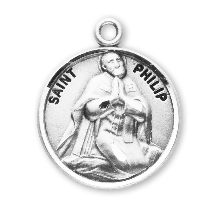 St Philip Round Medal 20" Chain