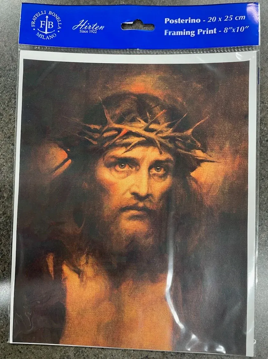 Christ Crown Thorns Print 8X10