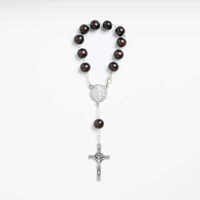 Brown Benedict Auto Rosary