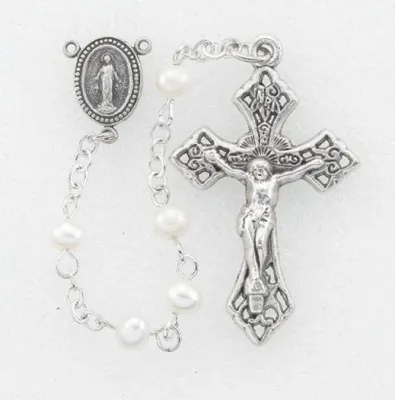 Fresh Water Pearl Rosary 4mm