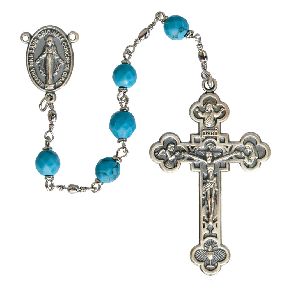 6mm Turquoise Rosary