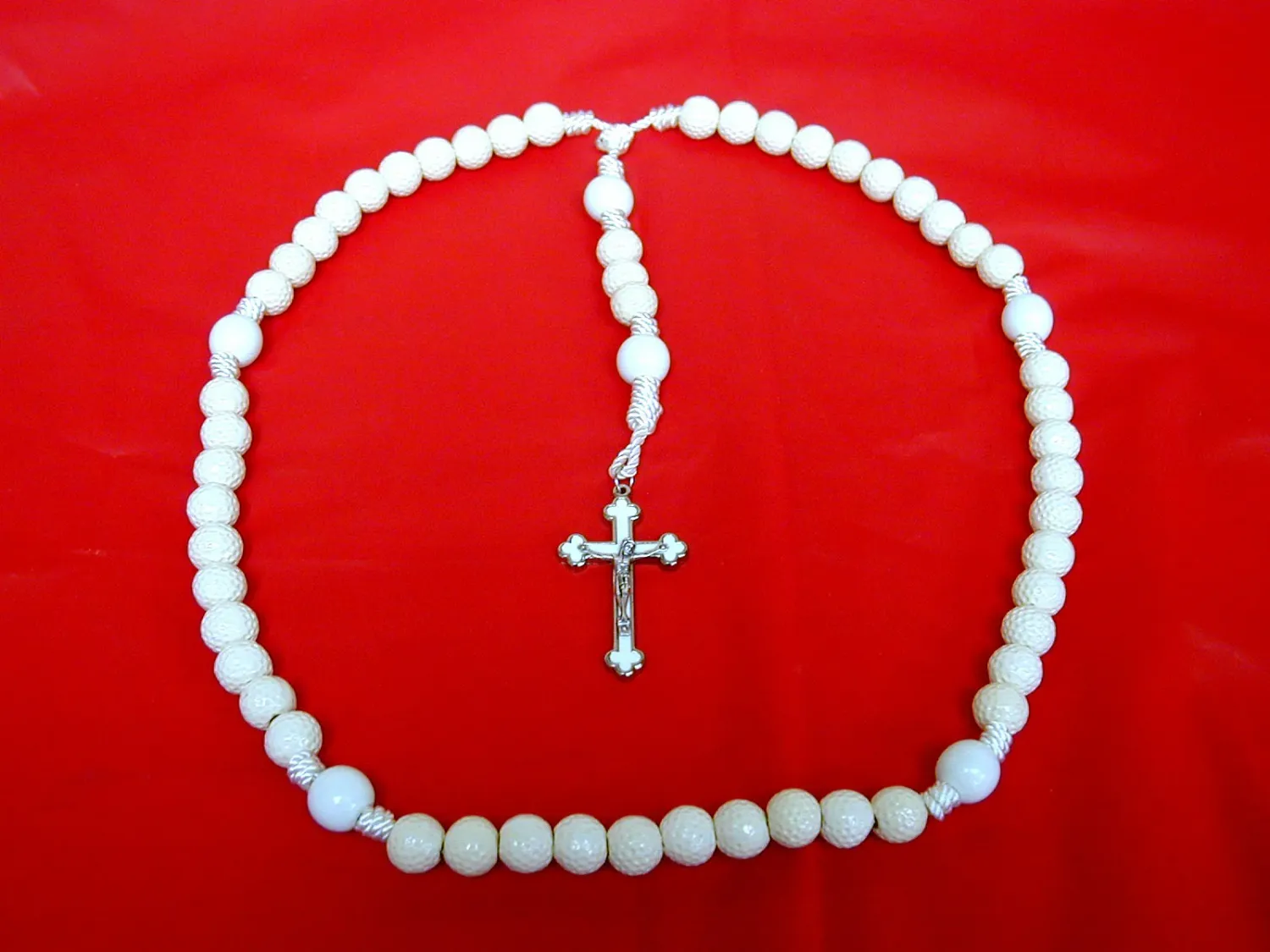 Silver Precious Blood Rosary